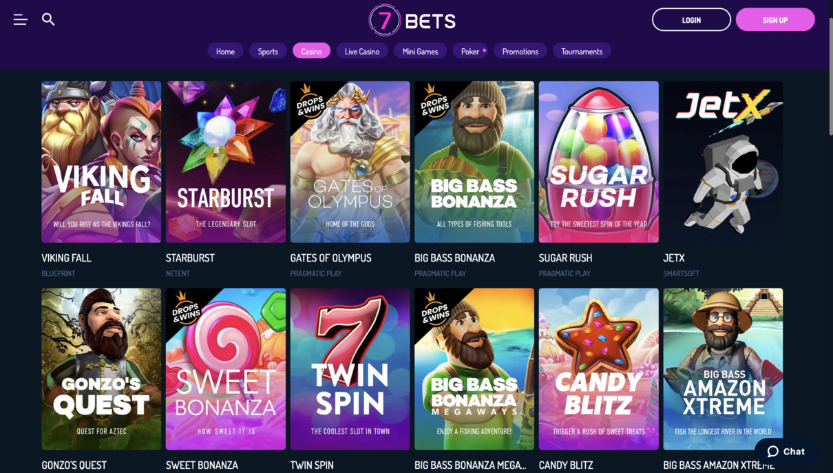 7bets slots not on Gamstop