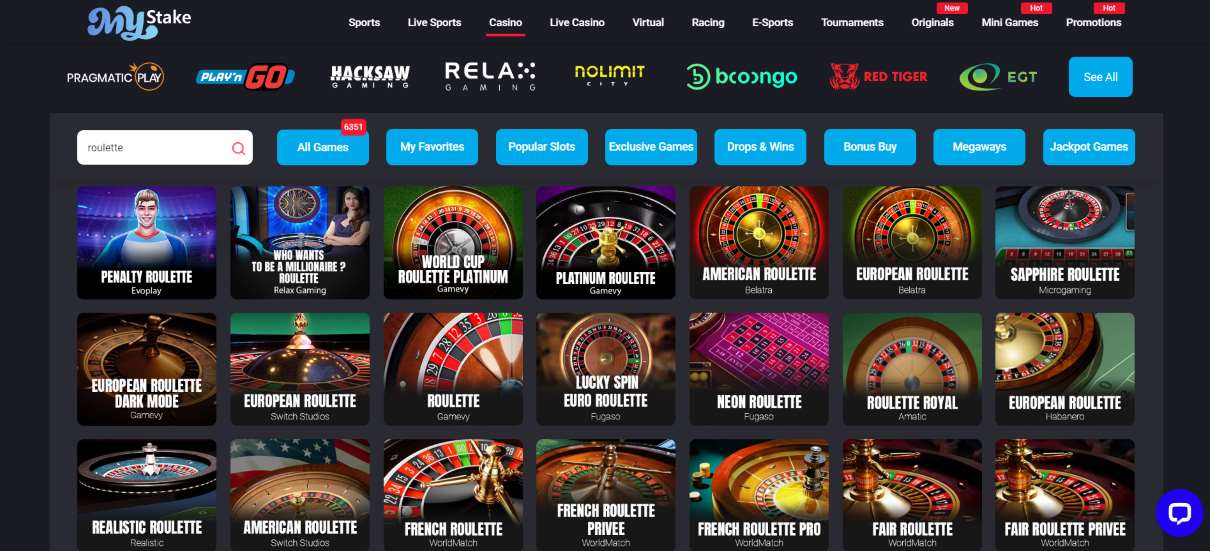 Mystake Roulette Games