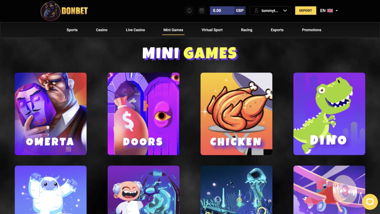 Donbet Casino Mini Games