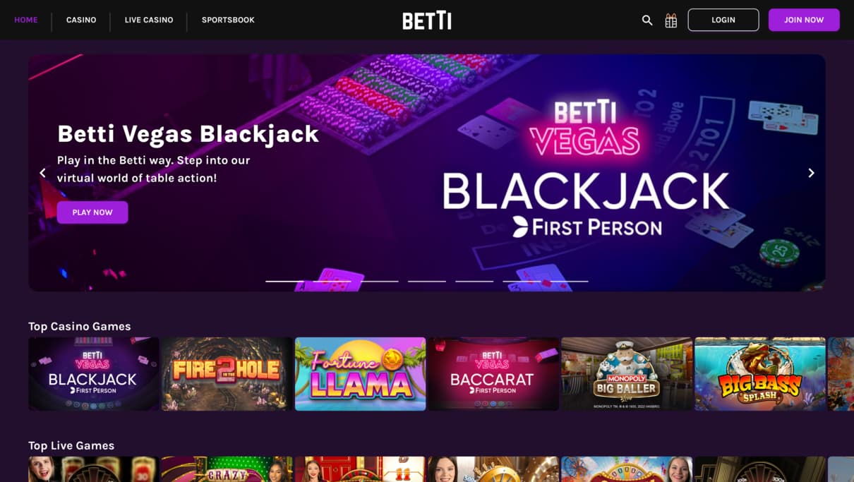 Betti Casino European Online Casino