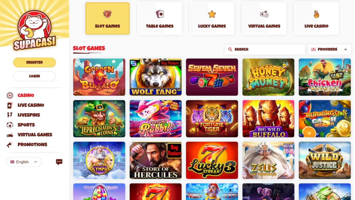Supacasi Casino European Online Casino